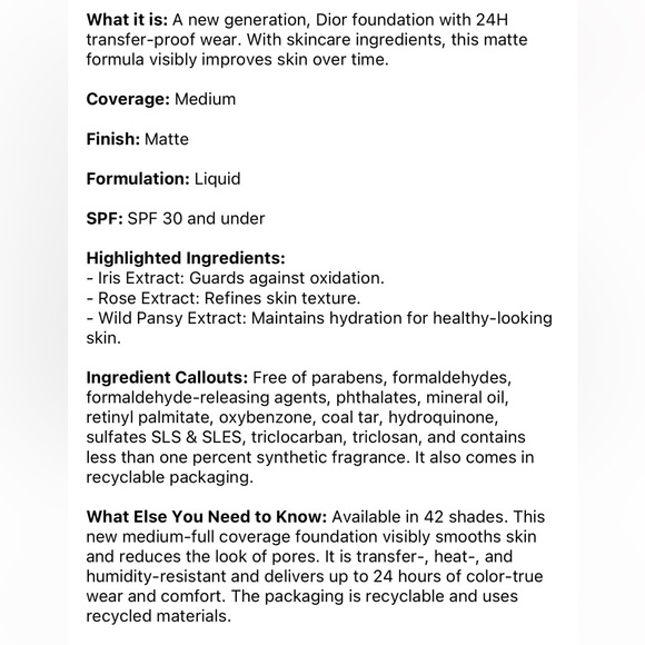 Pick 8/$50 Dior Forever Matte Foundation SPF 15 in 7N🆕deluxe sample size - Picture 8 of 9